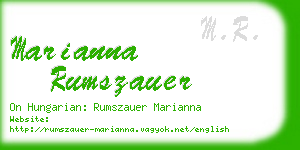 marianna rumszauer business card